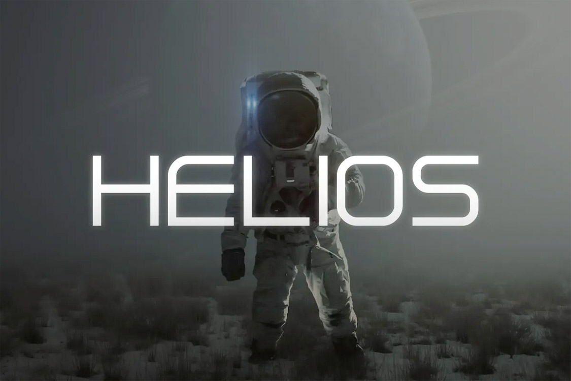 Retro-futurist fonts like Helios