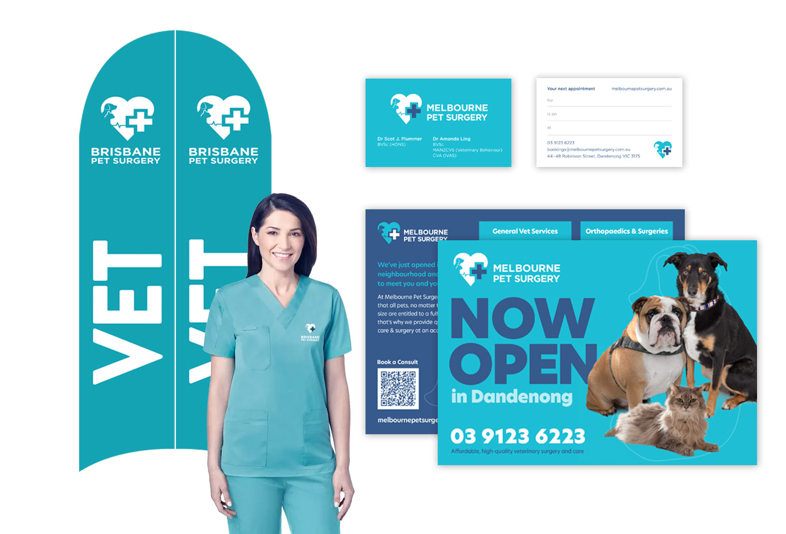 Zeemo helped Brisbane Pet Surgery finalise their brand name, identity and domain